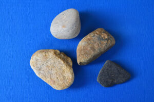 Schön gerundete Steine ohne Kalk